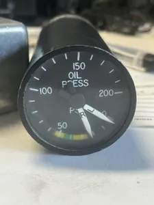 Gulfstream Lear Jet man cave dual Engine Oil Pressure Gage Indicator good gift